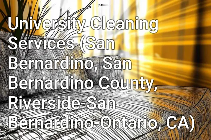University Cleaning Services (San Bernardino, San Bernardino County, Riverside-San Bernardino-Ontario, CA)