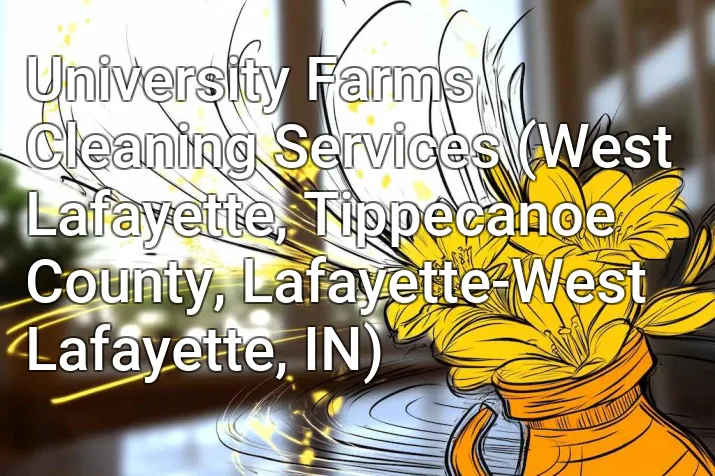 University Farms Cleaning Services (West Lafayette, Tippecanoe County, Lafayette-West Lafayette, IN)
