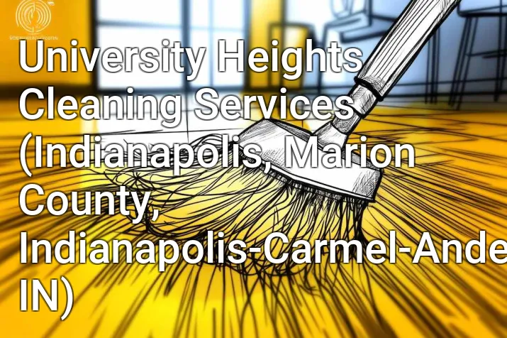 University Heights Cleaning Services (Indianapolis, Marion County, Indianapolis-Carmel-Anderson, IN)