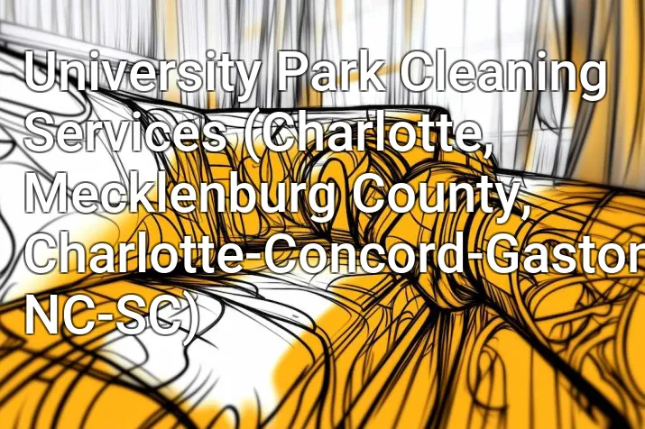 University Park Cleaning Services (Charlotte, Mecklenburg County, Charlotte-Concord-Gastonia, NC-SC)