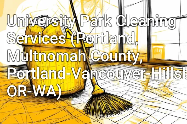 University Park Cleaning Services (Portland, Multnomah County, Portland-Vancouver-Hillsboro, OR-WA)