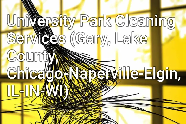 University Park Cleaning Services (Gary, Lake County, Chicago-Naperville-Elgin, IL-IN-WI)