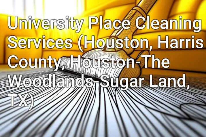 University Place Cleaning Services (Houston, Harris County, Houston-The Woodlands-Sugar Land, TX)