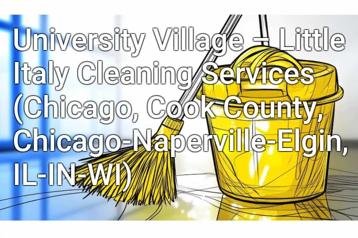 University Village – Little Italy Cleaning Services (Chicago, Cook County, Chicago-Naperville-Elgin, IL-IN-WI)