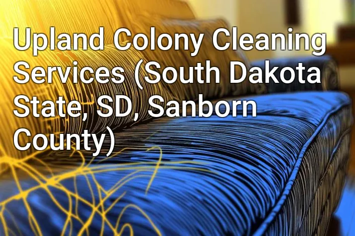 Upland Colony Cleaning Services (South Dakota State, SD, Sanborn County)