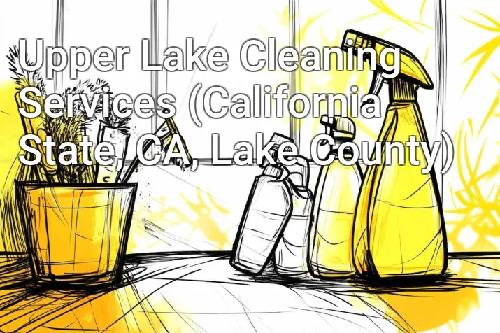 Upper Lake Cleaning Services (California State, CA, Lake County)