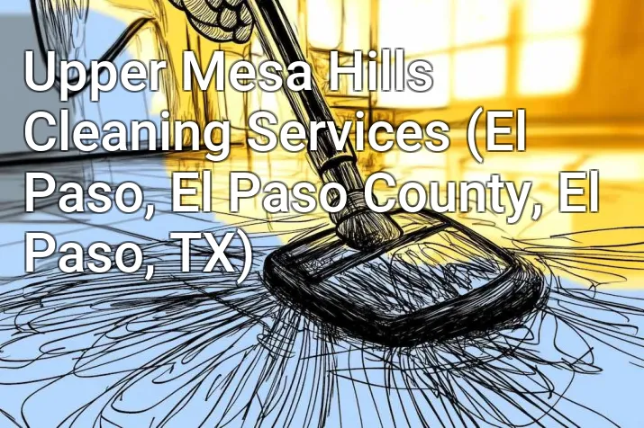 Upper Mesa Hills Cleaning Services (El Paso, El Paso County, El Paso, TX)