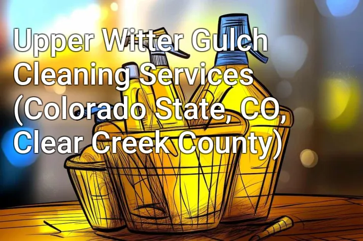 Upper Witter Gulch Cleaning Services (Colorado State, CO, Clear Creek County)