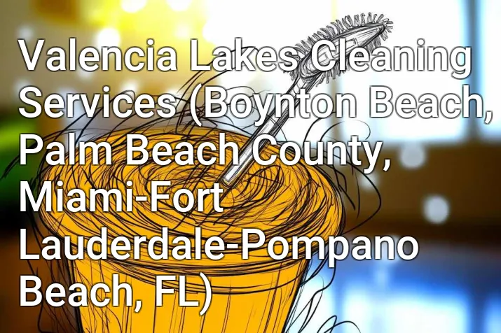 Valencia Lakes Cleaning Services (Boynton Beach, Palm Beach County, Miami-Fort Lauderdale-Pompano Beach, FL)