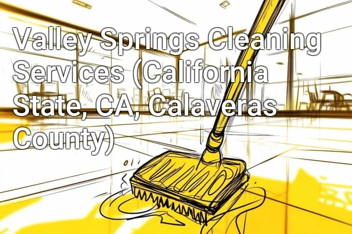 Valley Springs Cleaning Services (California State, CA, Calaveras County)