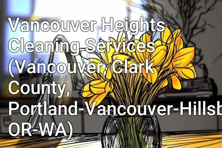 Vancouver Heights Cleaning Services (Vancouver, Clark County, Portland-Vancouver-Hillsboro, OR-WA)