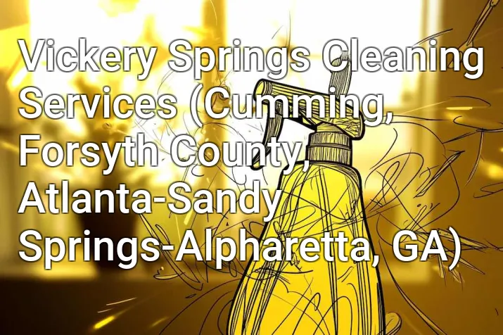 Vickery Springs Cleaning Services (Cumming, Forsyth County, Atlanta-Sandy Springs-Alpharetta, GA)