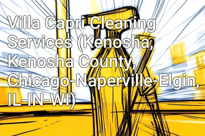 Villa Capri Cleaning Services (Kenosha, Kenosha County, Chicago-Naperville-Elgin, IL-IN-WI)
