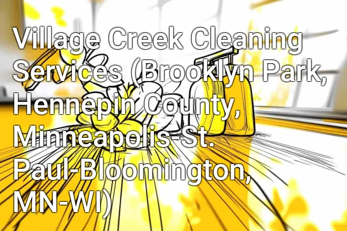 Village Creek Cleaning Services (Brooklyn Park, Hennepin County, Minneapolis-St. Paul-Bloomington, MN-WI)