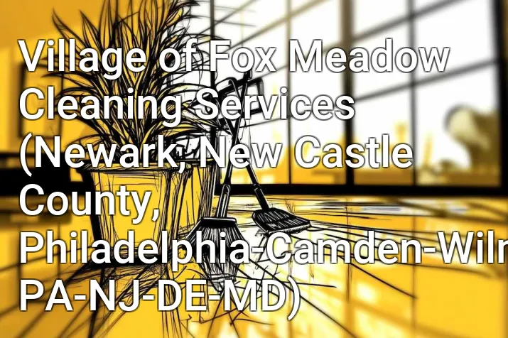 Village of Fox Meadow Cleaning Services (Newark, New Castle County, Philadelphia-Camden-Wilmington, PA-NJ-DE-MD)