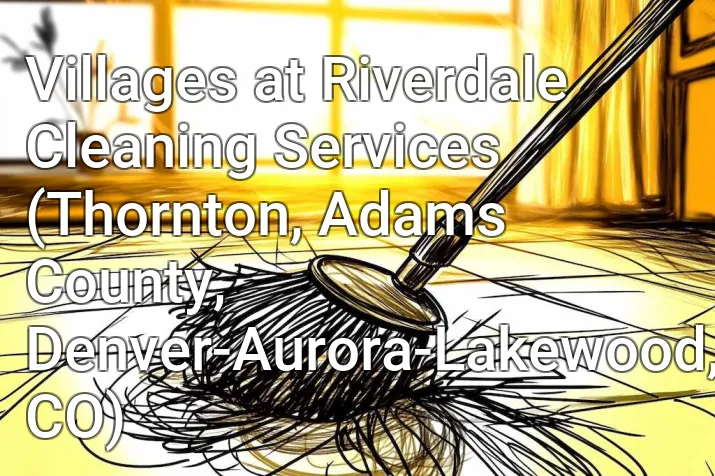 Villages at Riverdale Cleaning Services (Thornton, Adams County, Denver-Aurora-Lakewood, CO)