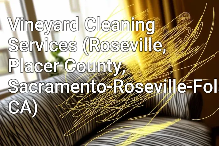 Vineyard Cleaning Services (Roseville, Placer County, Sacramento-Roseville-Folsom, CA)