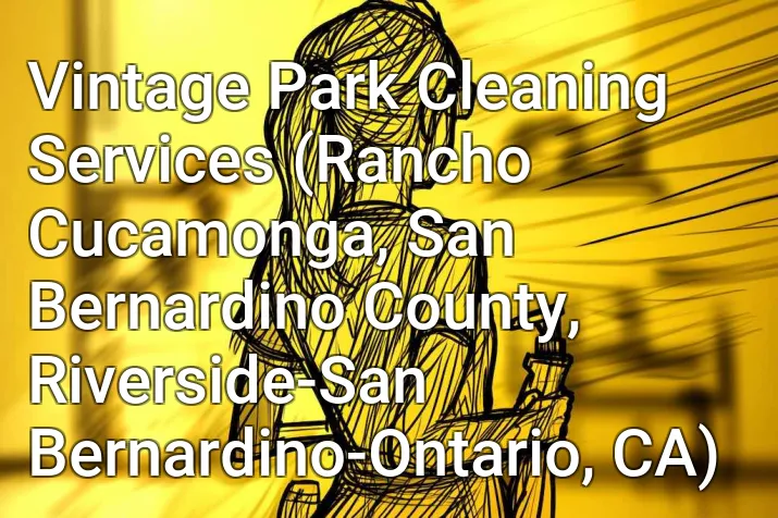 Vintage Park Cleaning Services (Rancho Cucamonga, San Bernardino County, Riverside-San Bernardino-Ontario, CA)