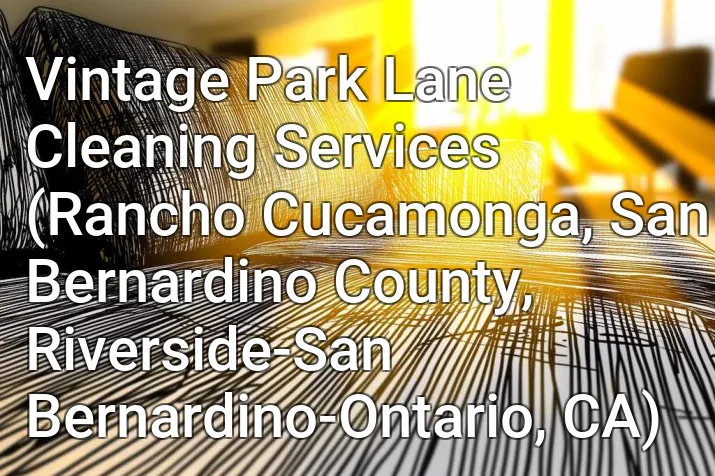 Vintage Park Lane Cleaning Services (Rancho Cucamonga, San Bernardino County, Riverside-San Bernardino-Ontario, CA)
