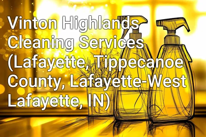 Vinton Highlands Cleaning Services (Lafayette, Tippecanoe County, Lafayette-West Lafayette, IN)