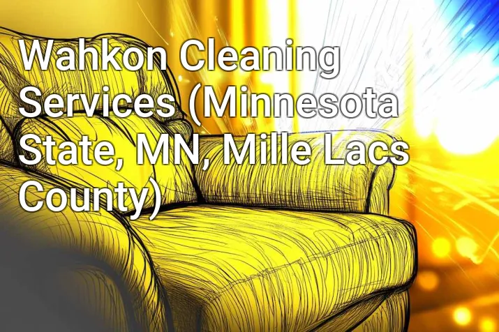 Wahkon Cleaning Services (Minnesota State, MN, Mille Lacs County)
