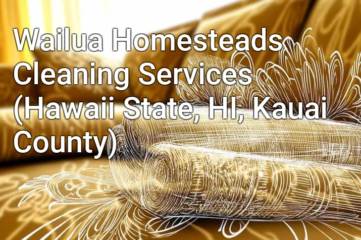 Wailua Homesteads Cleaning Services (Hawaii State, HI, Kauai County)