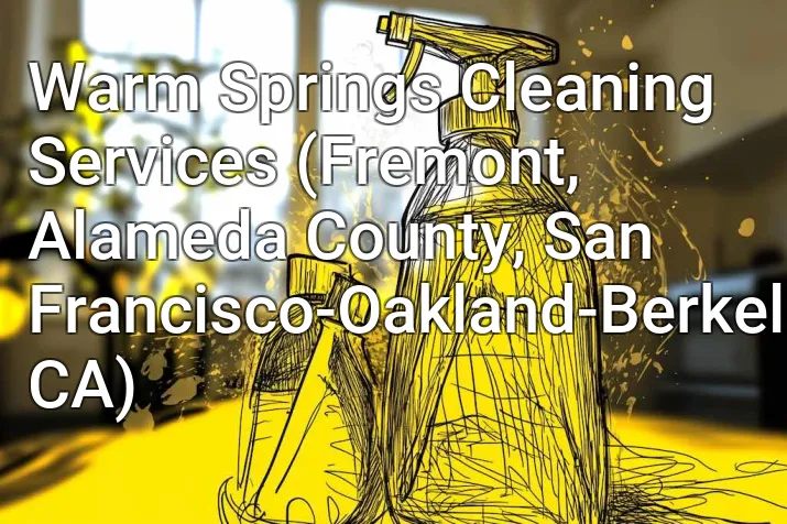 Warm Springs Cleaning Services (Fremont, Alameda County, San Francisco-Oakland-Berkeley, CA)