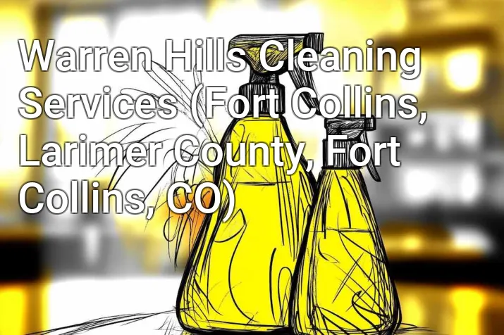 Warren Hills Cleaning Services (Fort Collins, Larimer County, Fort Collins, CO)