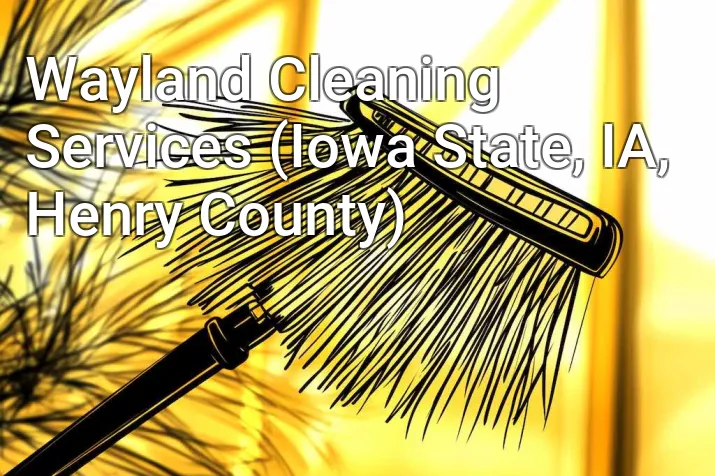 Wayland Cleaning Services (Iowa State, IA, Henry County)