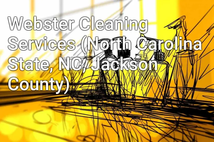 Webster Cleaning Services (North Carolina State, NC, Jackson County)