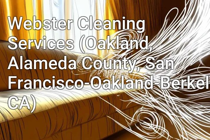 Webster Cleaning Services (Oakland, Alameda County, San Francisco-Oakland-Berkeley, CA)