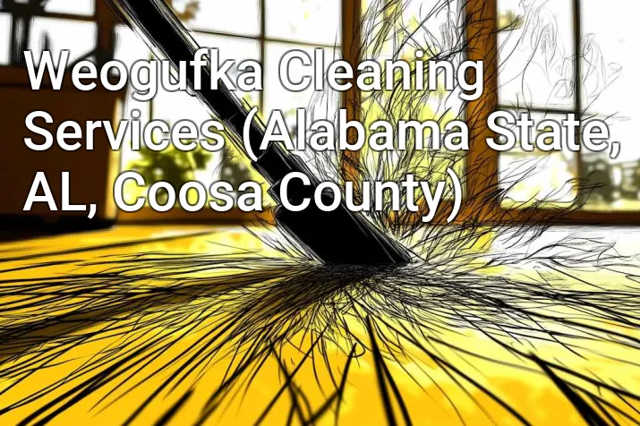 Weogufka Cleaning Services (Alabama State, AL, Coosa County)