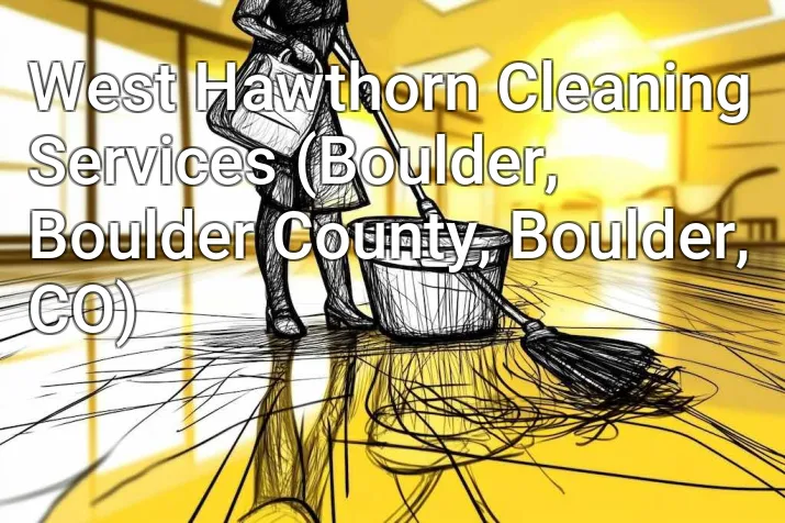 West Hawthorn Cleaning Services (Boulder, Boulder County, Boulder, CO)