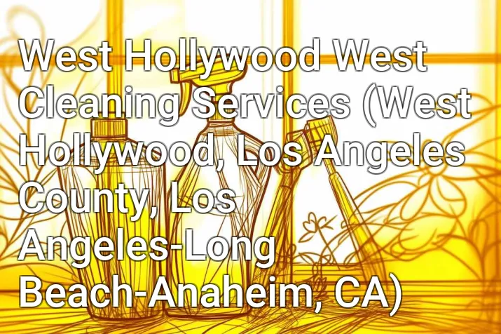 West Hollywood West Cleaning Services (West Hollywood, Los Angeles County, Los Angeles-Long Beach-Anaheim, CA)