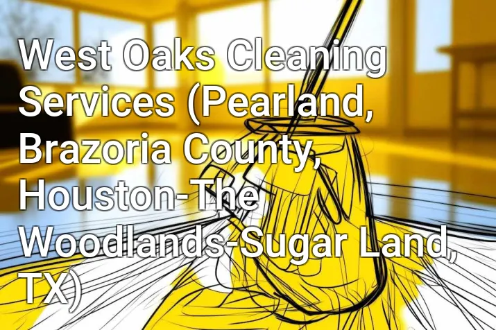 West Oaks Cleaning Services (Pearland, Brazoria County, Houston-The Woodlands-Sugar Land, TX)
