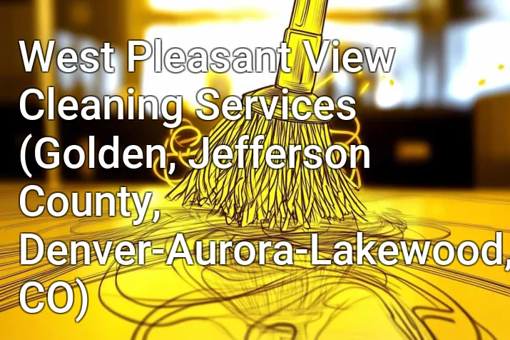 West Pleasant View Cleaning Services (Golden, Jefferson County, Denver-Aurora-Lakewood, CO)