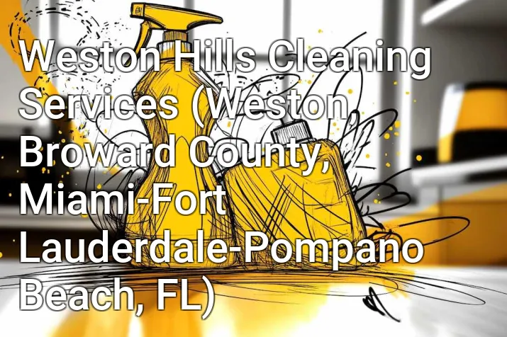 Weston Hills Cleaning Services (Weston, Broward County, Miami-Fort Lauderdale-Pompano Beach, FL)
