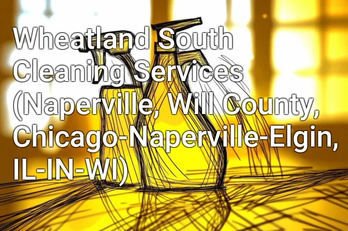 Wheatland South Cleaning Services (Naperville, Will County, Chicago-Naperville-Elgin, IL-IN-WI)