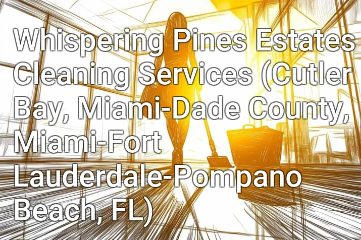 Whispering Pines Estates Cleaning Services (Cutler Bay, Miami-Dade County, Miami-Fort Lauderdale-Pompano Beach, FL)