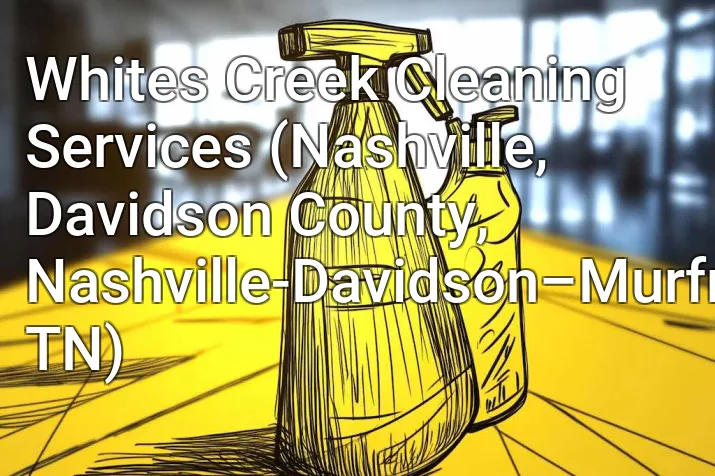 Whites Creek Cleaning Services (Nashville, Davidson County, Nashville-Davidson–Murfreesboro–Franklin, TN)
