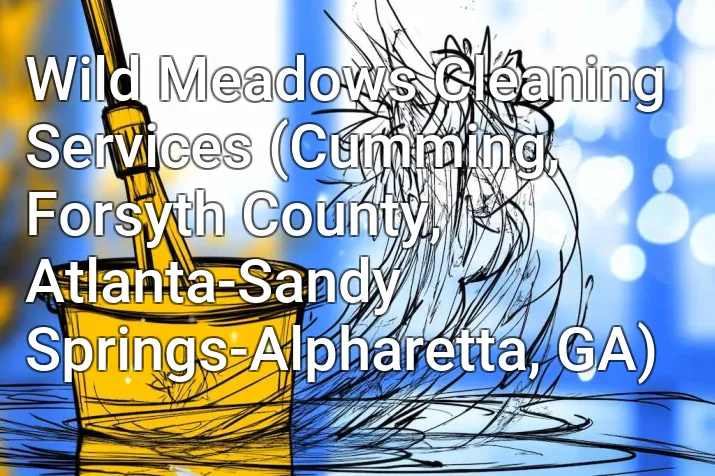 Wild Meadows Cleaning Services (Cumming, Forsyth County, Atlanta-Sandy Springs-Alpharetta, GA)