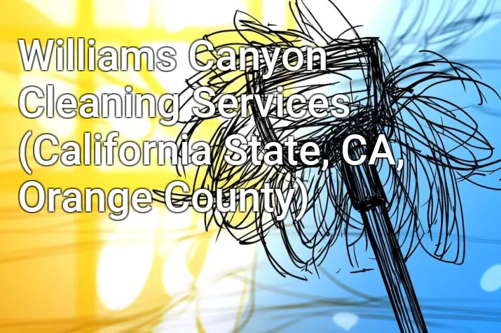 Williams Canyon Cleaning Services (California State, CA, Orange County)