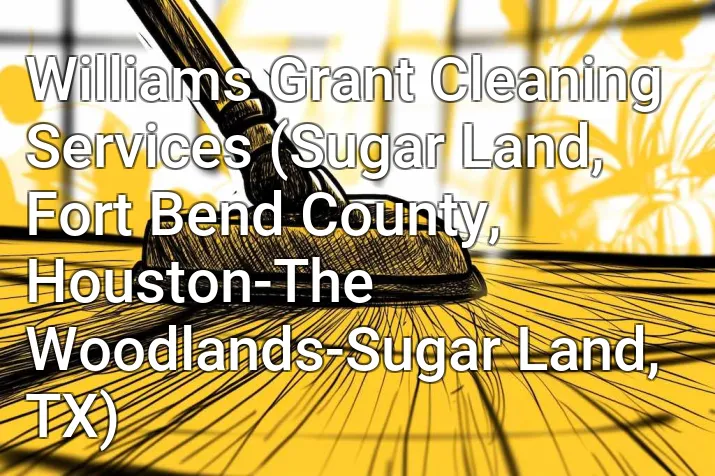 Williams Grant Cleaning Services (Sugar Land, Fort Bend County, Houston-The Woodlands-Sugar Land, TX)
