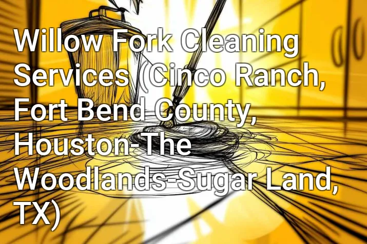 Willow Fork Cleaning Services (Cinco Ranch, Fort Bend County, Houston-The Woodlands-Sugar Land, TX)