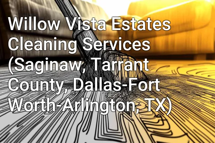 Willow Vista Estates Cleaning Services (Saginaw, Tarrant County, Dallas-Fort Worth-Arlington, TX)