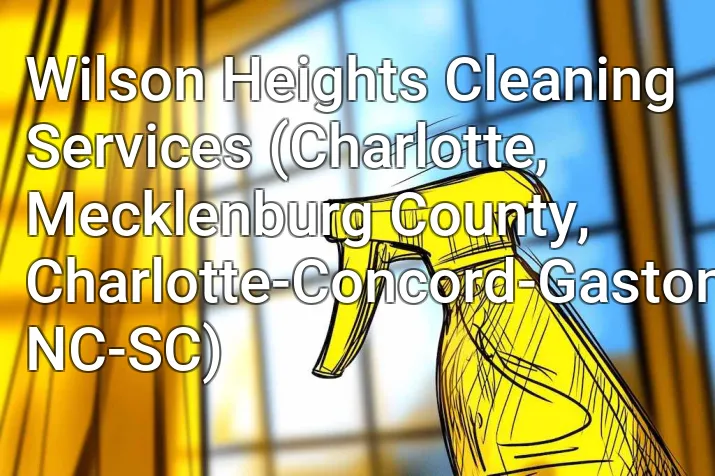 Wilson Heights Cleaning Services (Charlotte, Mecklenburg County, Charlotte-Concord-Gastonia, NC-SC)