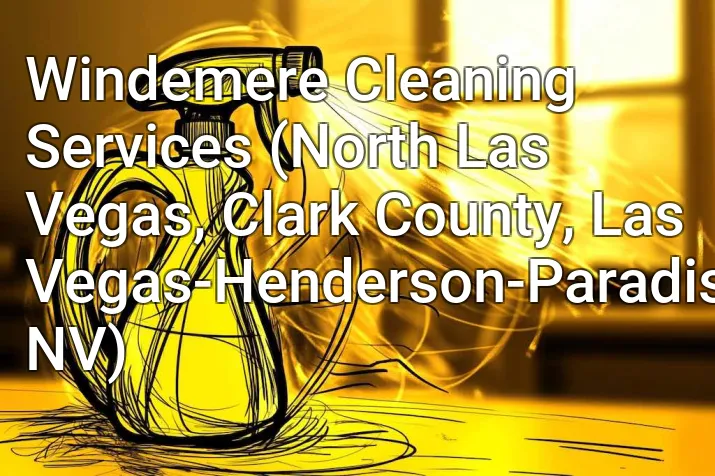 Windemere Cleaning Services (North Las Vegas, Clark County, Las Vegas-Henderson-Paradise, NV)