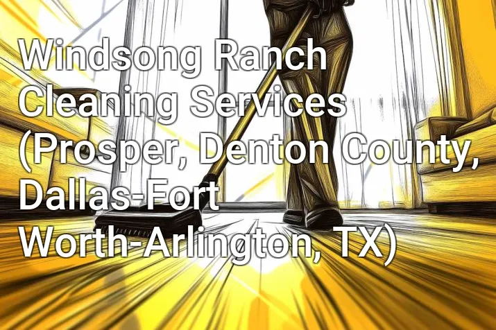 Windsong Ranch Cleaning Services (Prosper, Denton County, Dallas-Fort Worth-Arlington, TX)