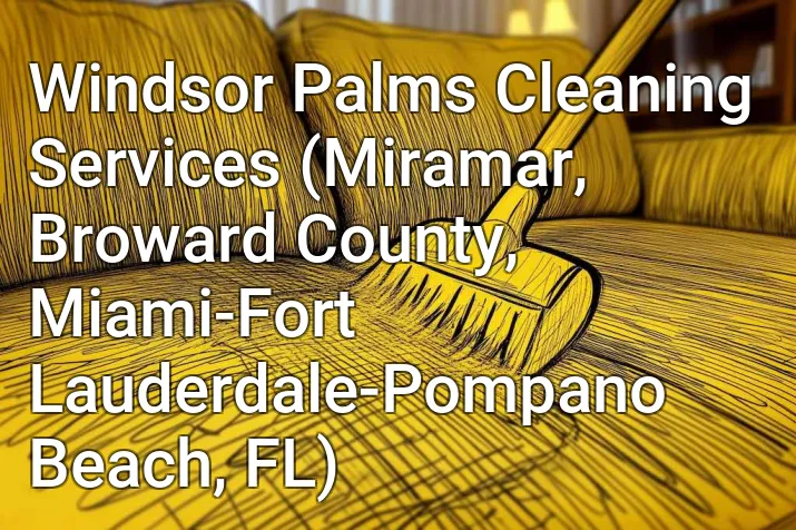 Windsor Palms Cleaning Services (Miramar, Broward County, Miami-Fort Lauderdale-Pompano Beach, FL)