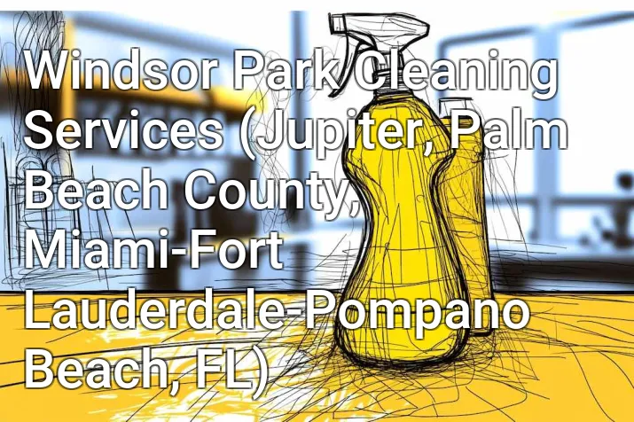Windsor Park Cleaning Services (Jupiter, Palm Beach County, Miami-Fort Lauderdale-Pompano Beach, FL)